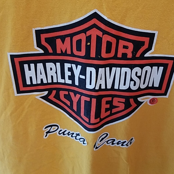 Lg Med Harley Davidson Tee Shirt Punta Cana 100% C - Picture 2 of 8